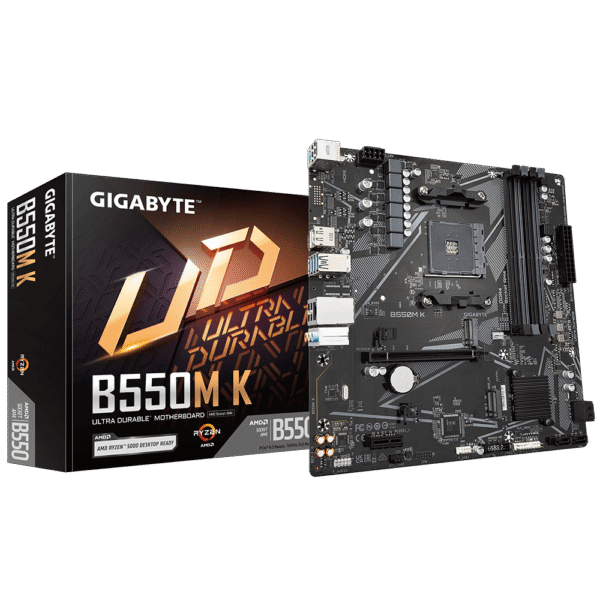Mother Gigabyte B550M K DDR4 AM4 (Serie 3000/4000/5000) (2764)