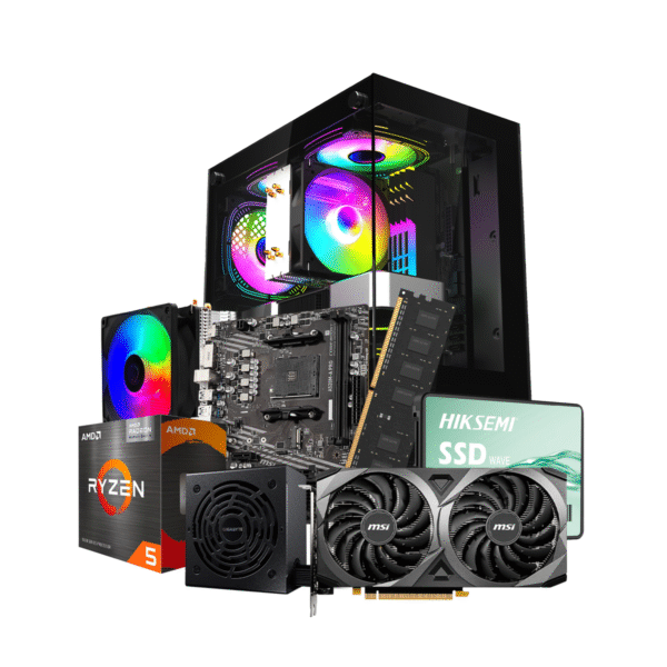 Pc Gamer Raptor AMD Ryzen 5-5500X3D 16 GB SSD 480 GB RTX 3060 12 GB PSU 750W 80+ (MSI)