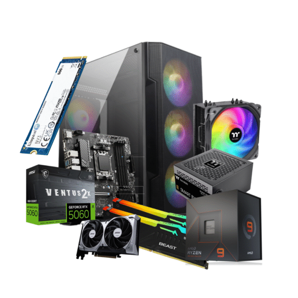 Pc CPS AMD RYZEN 7900 32 GB SSD 1000 GB 5060 8 GB 750W 80+ (MSI)