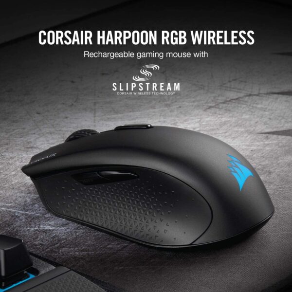 Mouse Corsair Harpoon RGB Wireless Slipstream (0750) - Imagen 5